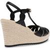 Anne Klein Women’s Waves Wedge Sandal(Black)