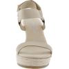 Anne Klein Women’s Wit Wedge Sandal(Natural/Platinum)