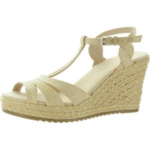 Anne Klein Women’s Waves Wedge Sandal(Raffia)