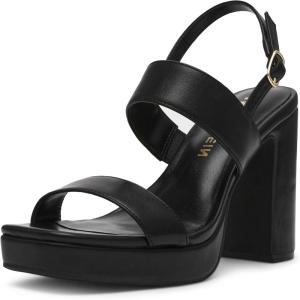 Anne Klein Women’s Zaya Heeled Sandal(Black)