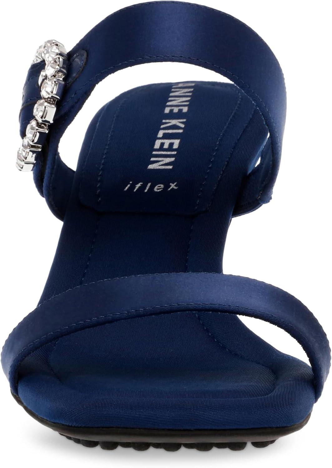 imageAnne Klein Womens Josie Heeled SandalNavy