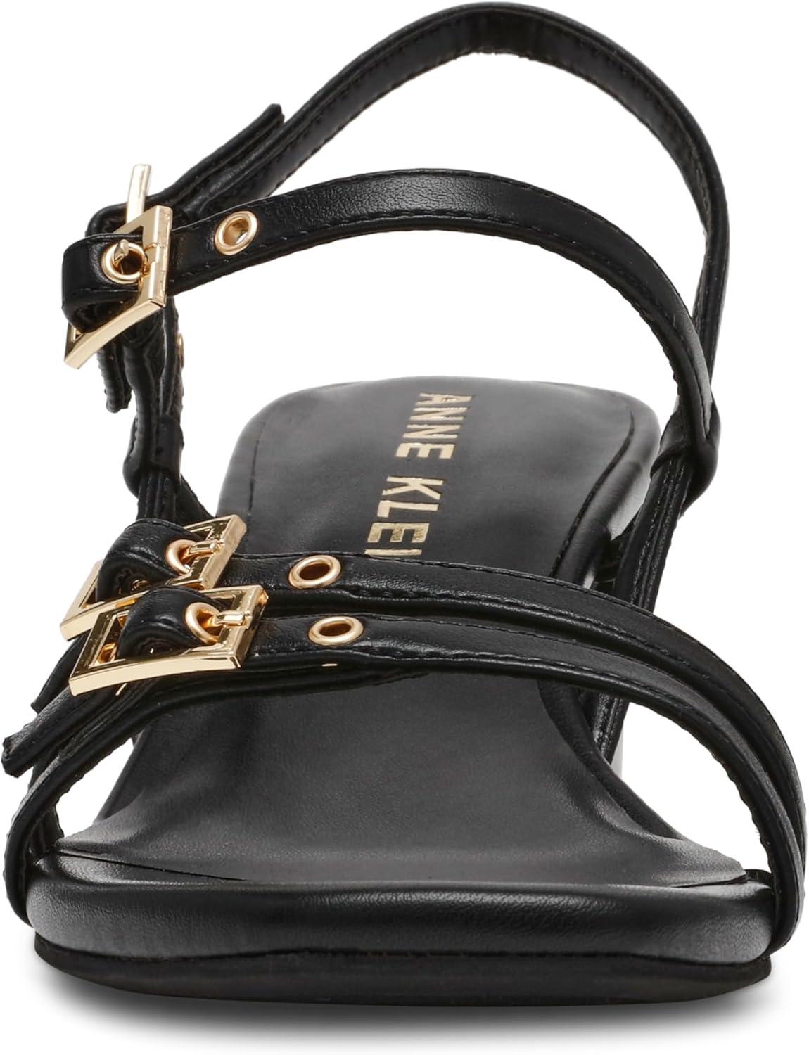 imageAnne Klein Womens Mackenzie Block Heel SandalsBlack