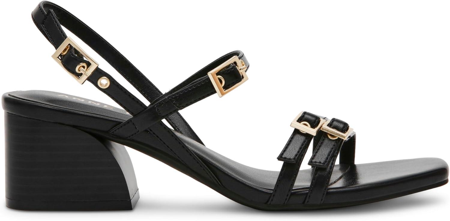 imageAnne Klein Womens Mackenzie Block Heel SandalsBlack