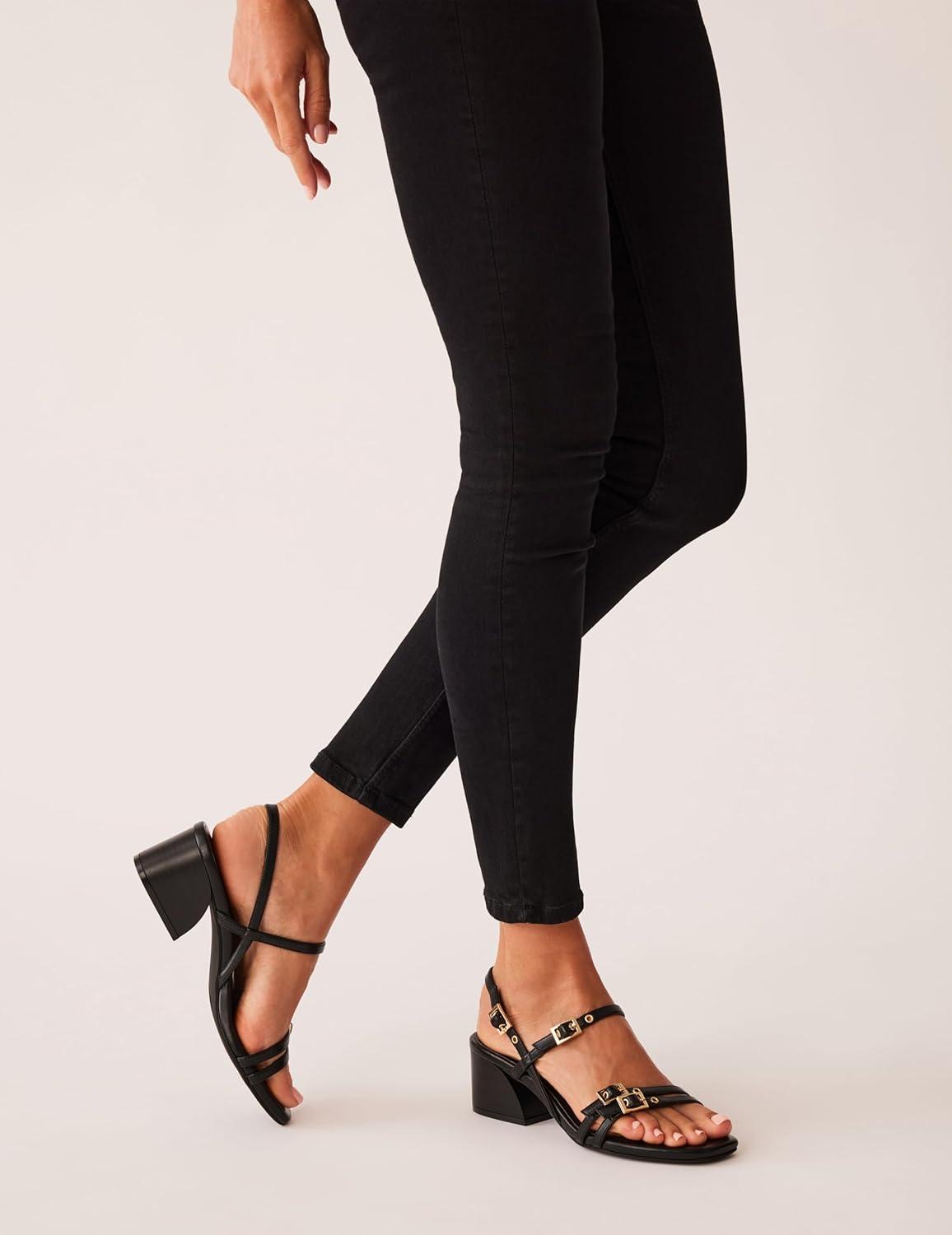 imageAnne Klein Womens Mackenzie Block Heel SandalsBlack