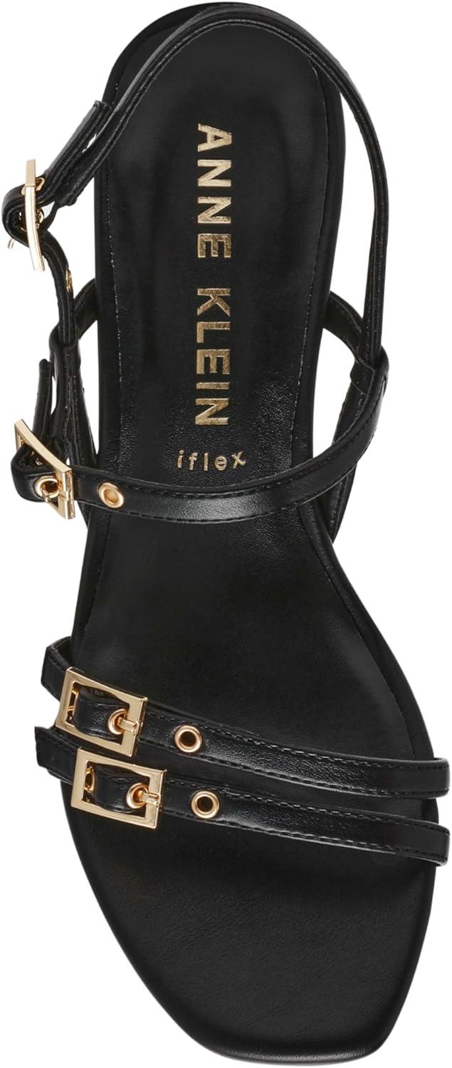 imageAnne Klein Womens Mackenzie Block Heel SandalsBlack