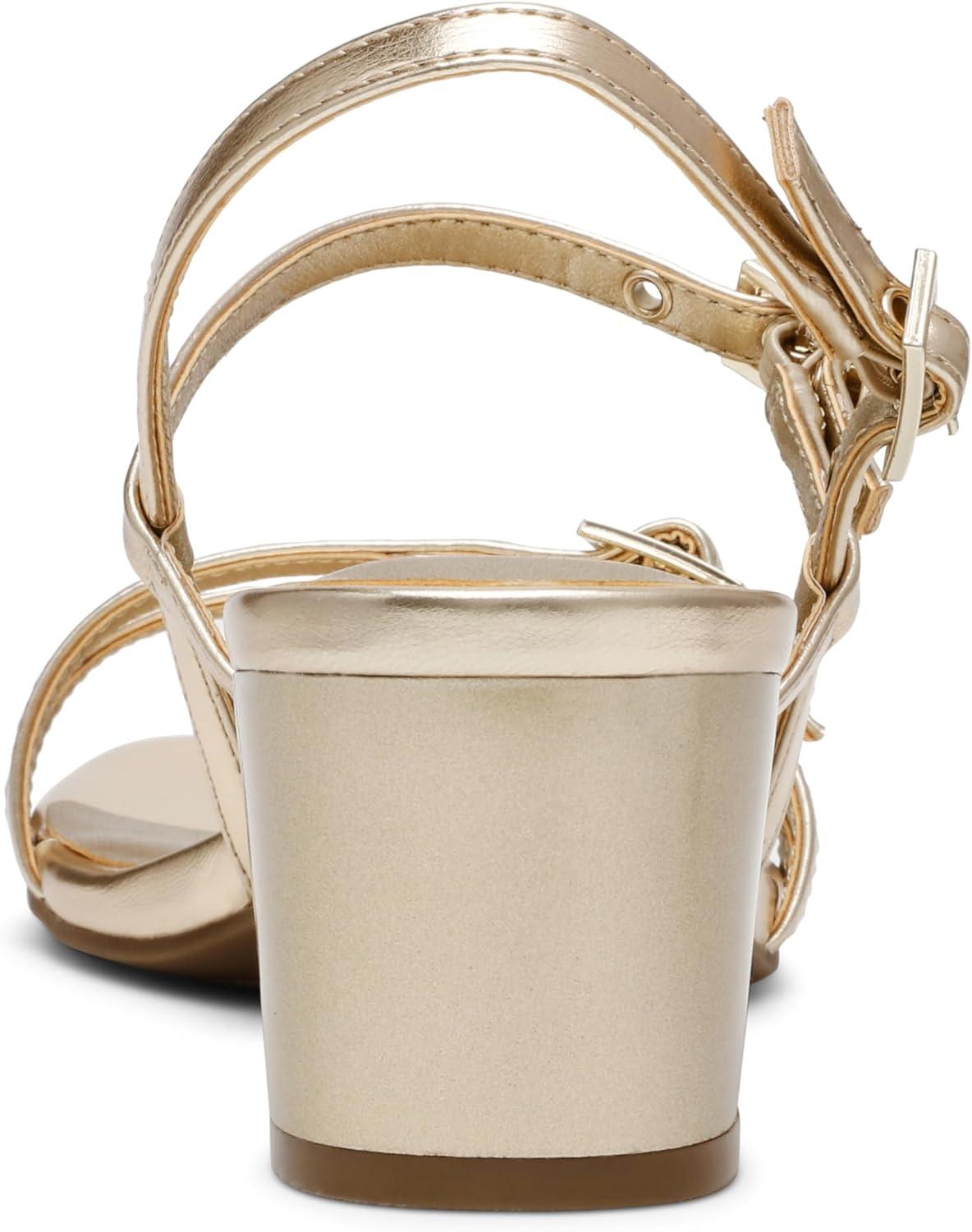 imageAnne Klein Womens Mackenzie Block Heel SandalsLight Gold