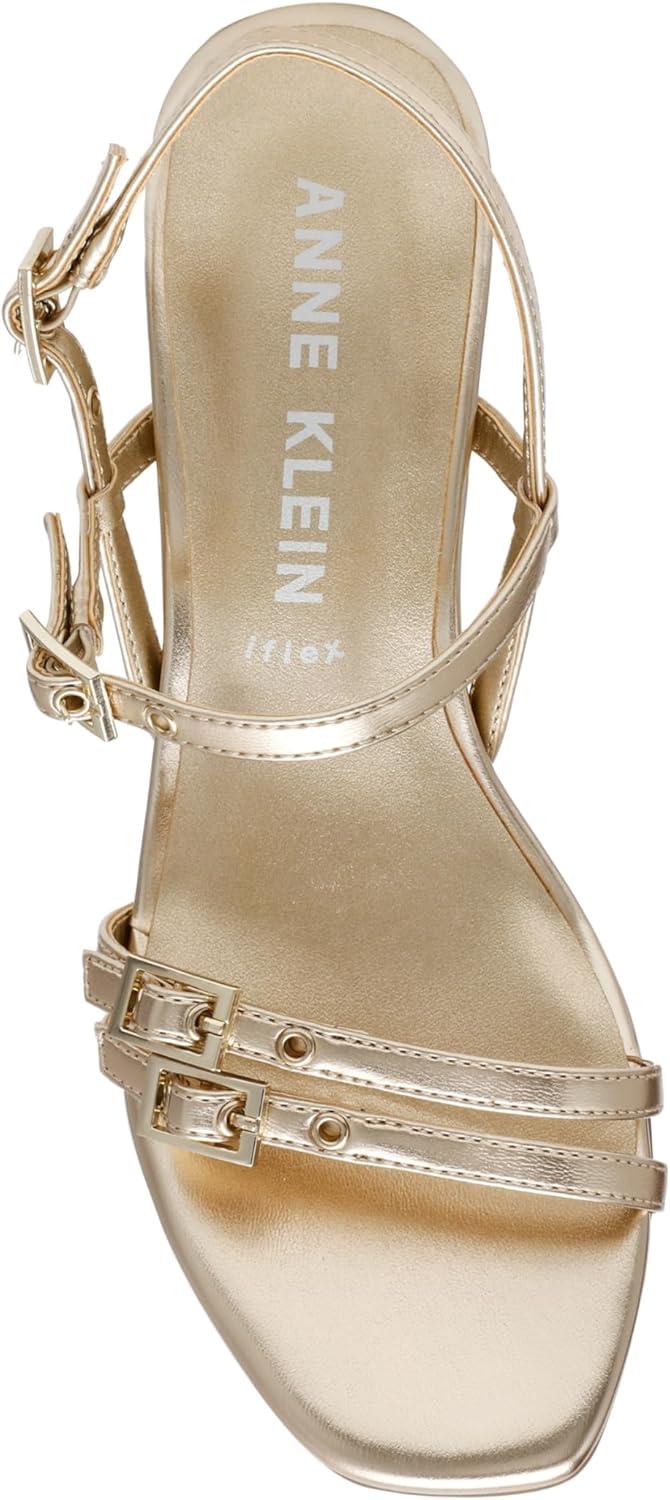 imageAnne Klein Womens Mackenzie Block Heel SandalsLight Gold