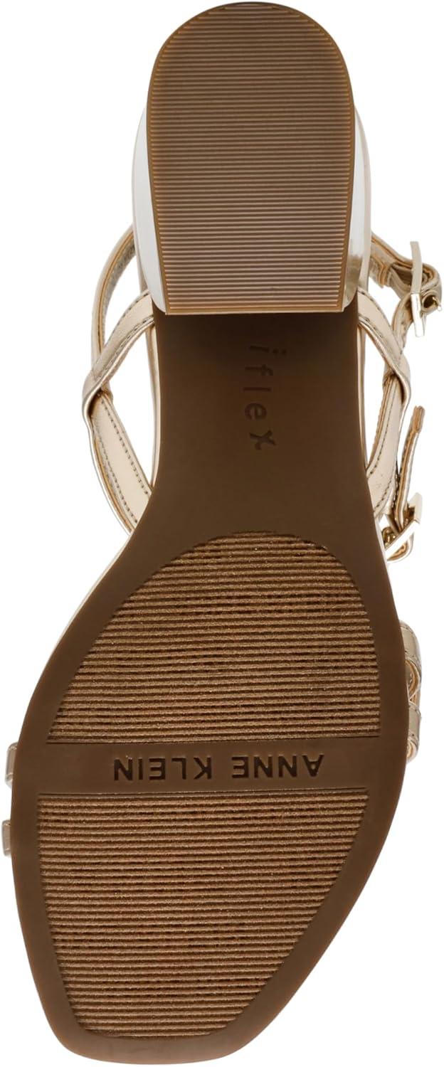 imageAnne Klein Womens Mackenzie Block Heel SandalsLight Gold