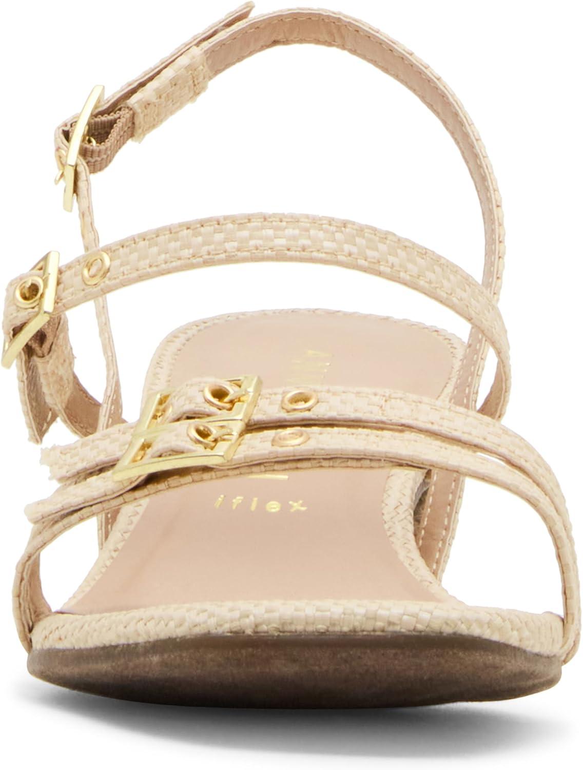 imageAnne Klein Womens Mackenzie Block Heel SandalsNatural Raffia