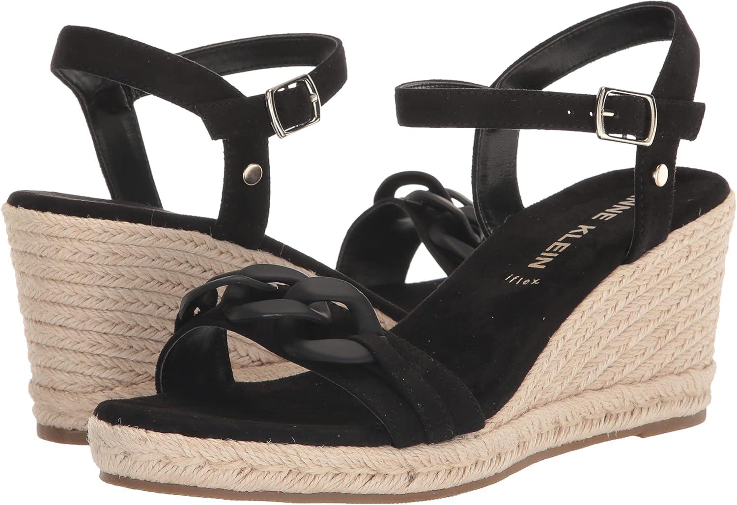 imageAnne Klein Womens Marina Wedge SandalBlack