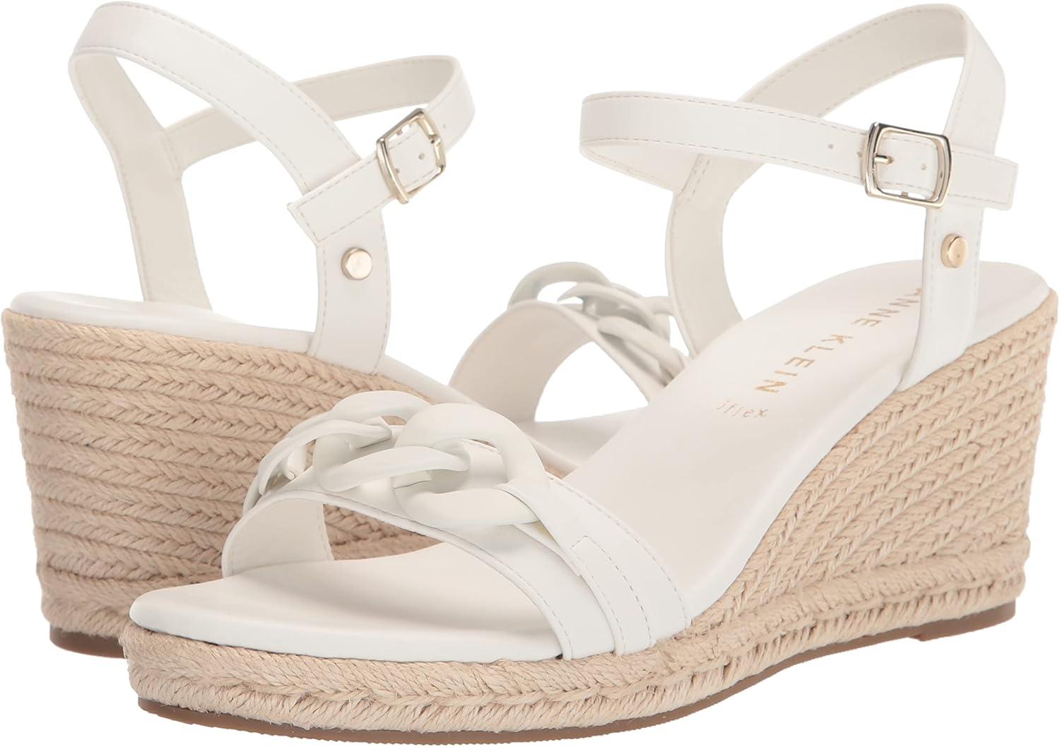 imageAnne Klein Womens Marina Wedge SandalWhite