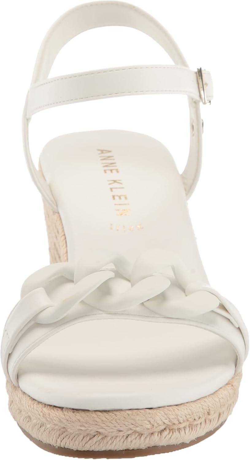 imageAnne Klein Womens Marina Wedge SandalWhite