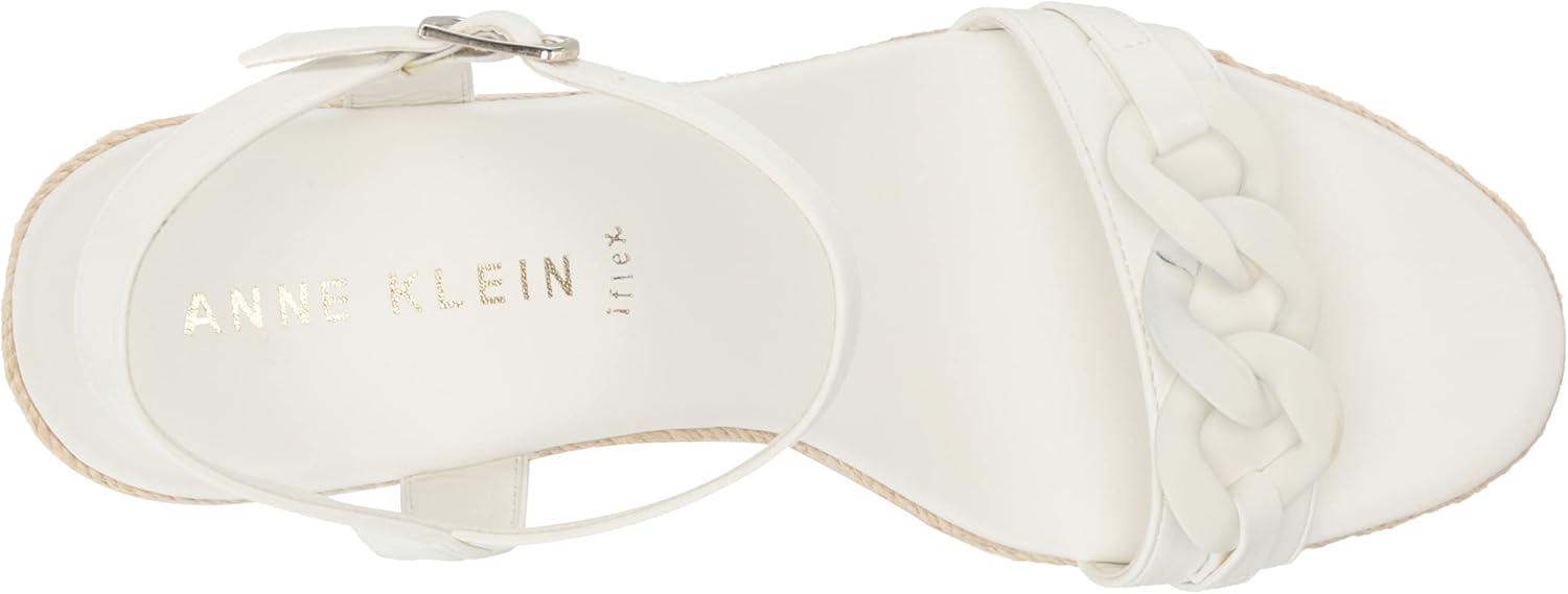 imageAnne Klein Womens Marina Wedge SandalWhite