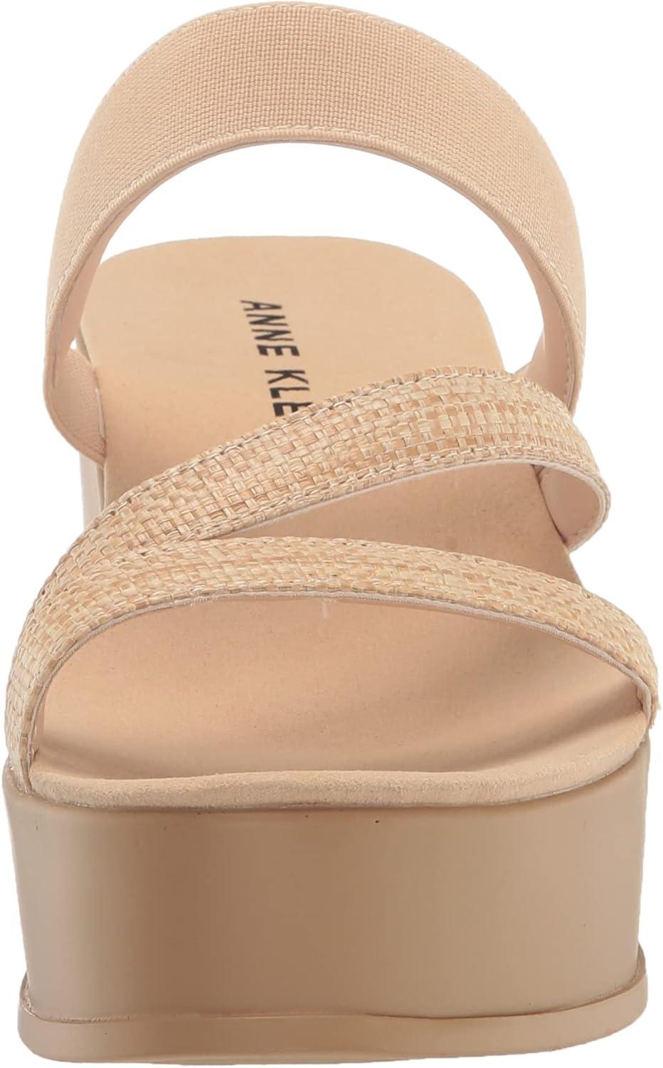 imageAnne Klein Womens Vai Wedge SandalNatural Raffia