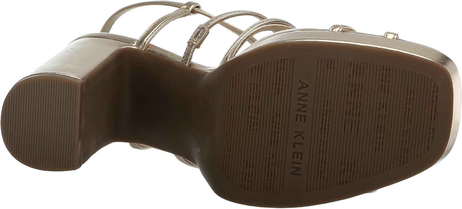 imageAnne Klein Womens Zenon Heeled SandalPlatinum