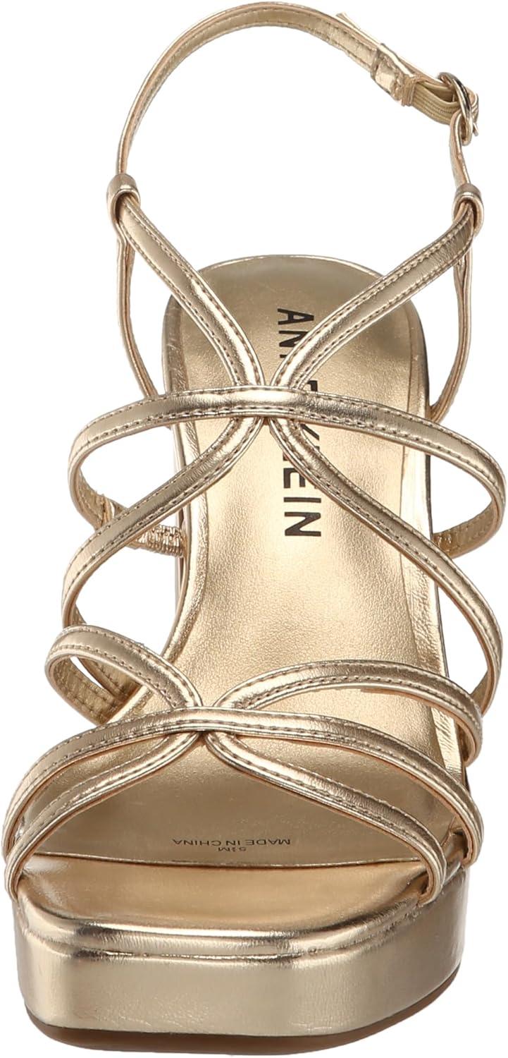 imageAnne Klein Womens Zenon Heeled SandalPlatinum
