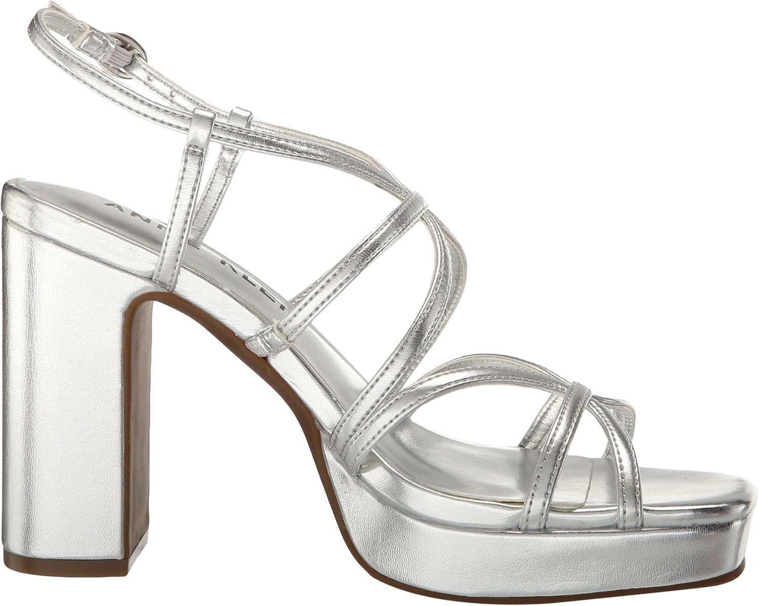 imageAnne Klein Womens Zenon Heeled SandalSilver