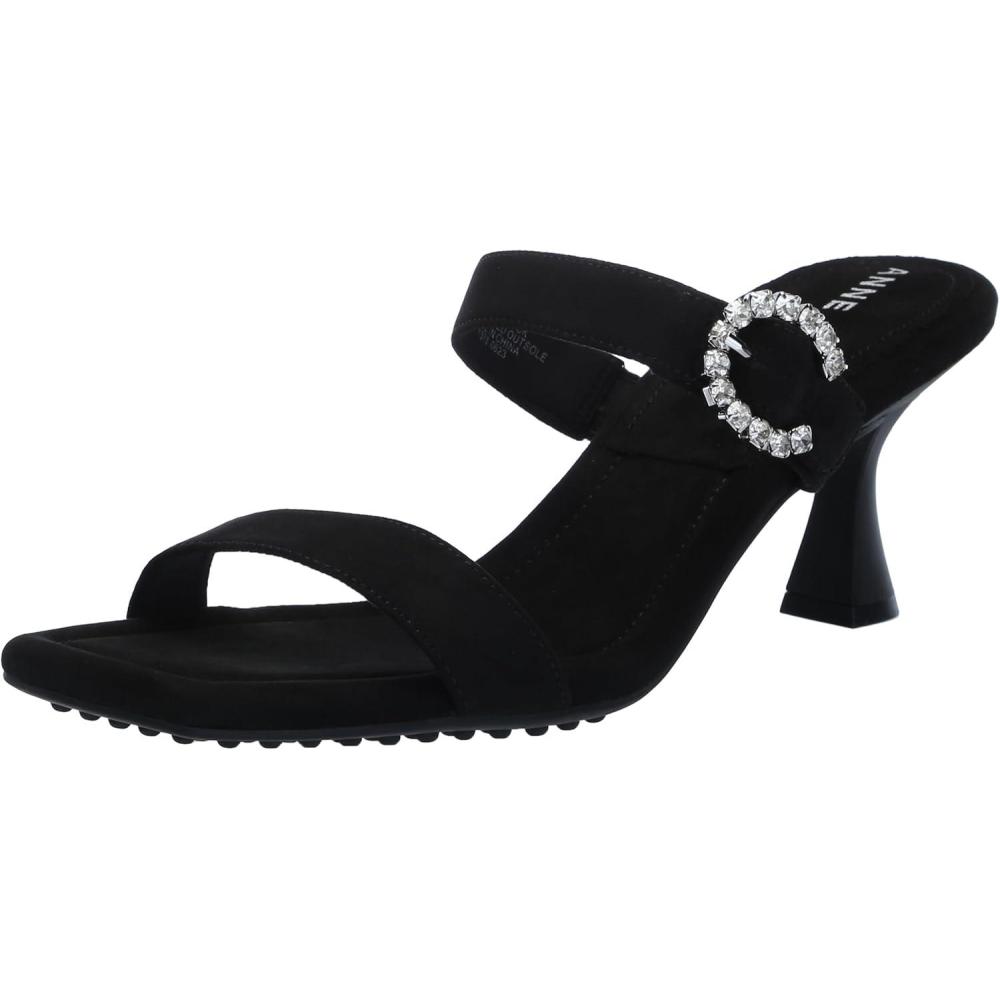 imageAnne Klein Womens Josie Heeled SandalBlack Suede