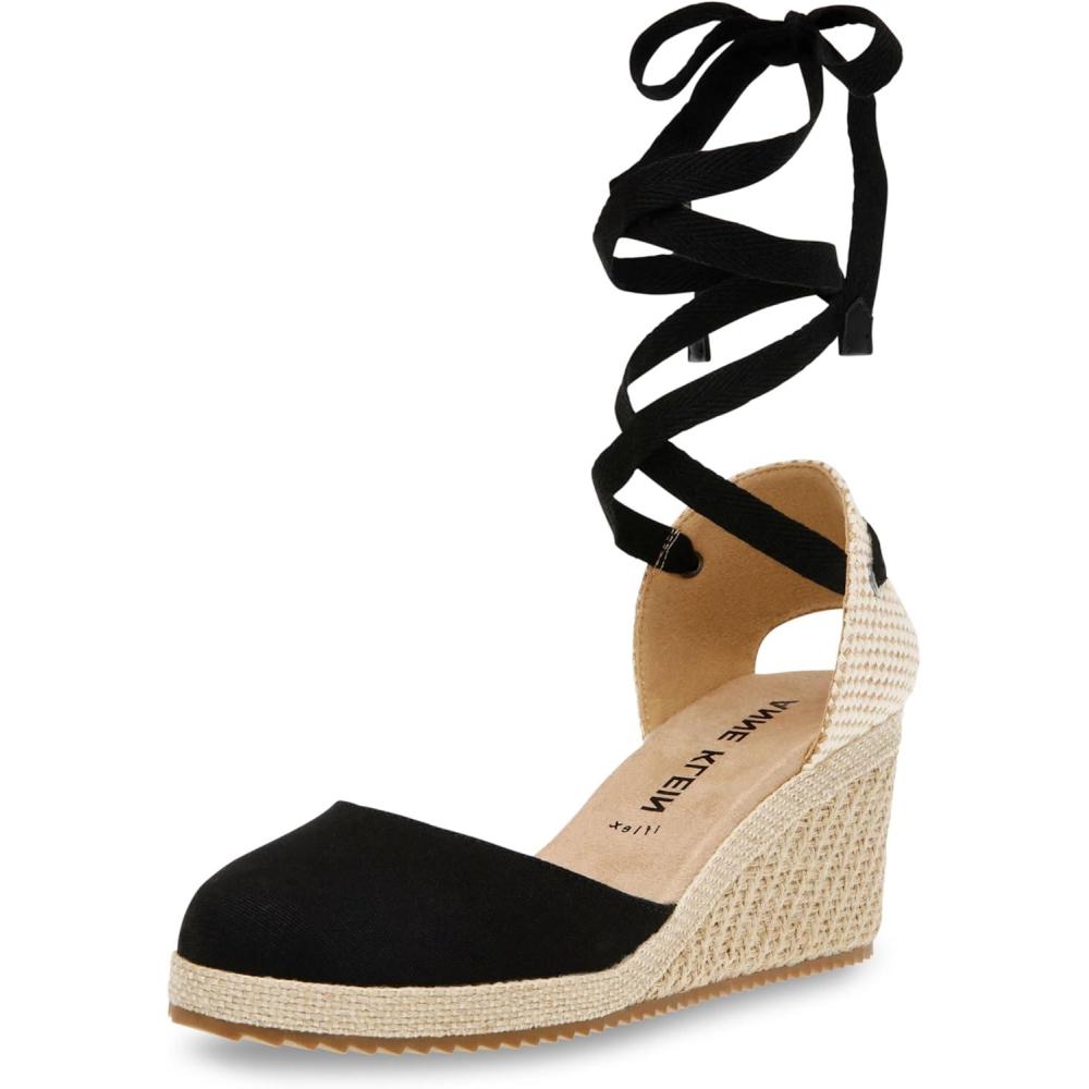 imageAnne Klein Womens Zia Wedge SandalBlack