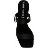 Anne Klein Women’s Josie Heeled Sandal(Black Satin)