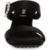 Anne Klein Women’s Josie Heeled Sandal(Black Satin)