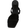 Anne Klein Women’s Josie Heeled Sandal(Black Satin)