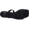 Anne Klein Women’s Josie Heeled Sandal(Black Suede)