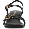 Anne Klein Women’s Mackenzie Block Heel Sandals(Black)