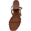 Anne Klein Women’s Mackenzie Block Heel Sandals(Brown)
