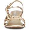 Anne Klein Women’s Mackenzie Block Heel Sandals(Light Gold)