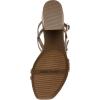 Anne Klein Women’s Mackenzie Block Heel Sandals(Snake Taupe)