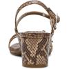 Anne Klein Women’s Mackenzie Block Heel Sandals(Snake Taupe)