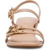 Anne Klein Women’s Mackenzie Block Heel Sandals(Tan)