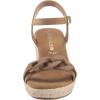 Anne Klein Women’s Marina Wedge Sandal(Beige)