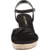 Anne Klein Women’s Marina Wedge Sandal(Black)