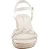 Anne Klein Women’s Marina Wedge Sandal(White)