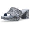 Anne Klein womens Palmer(Blue Raffia)