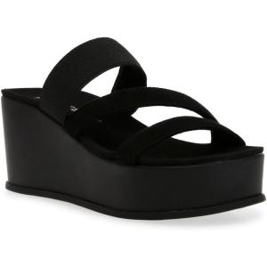 Anne Klein Women’s Vai Wedge Sandal(Black)