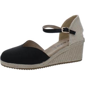 Anne Klein Women’s Zana Wedge Sandal(Black)