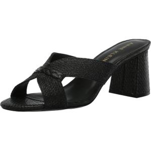 Anne Klein womens Aubrie(Black Raffia)