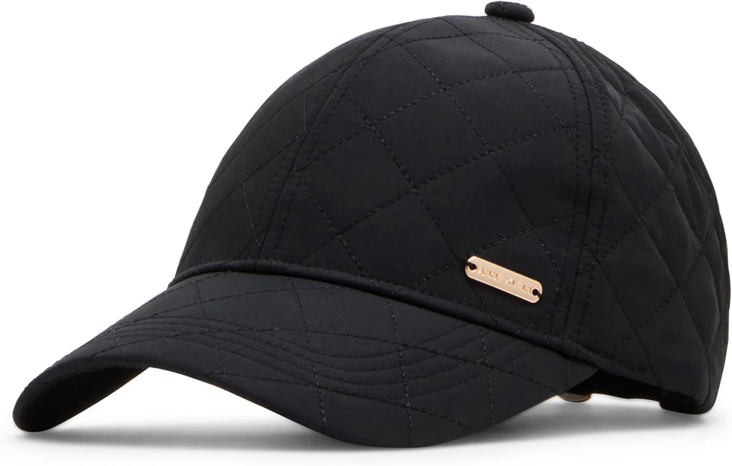 imageAnne Klein Womens Anne Klein Classic Quilted Baseball HatBlack