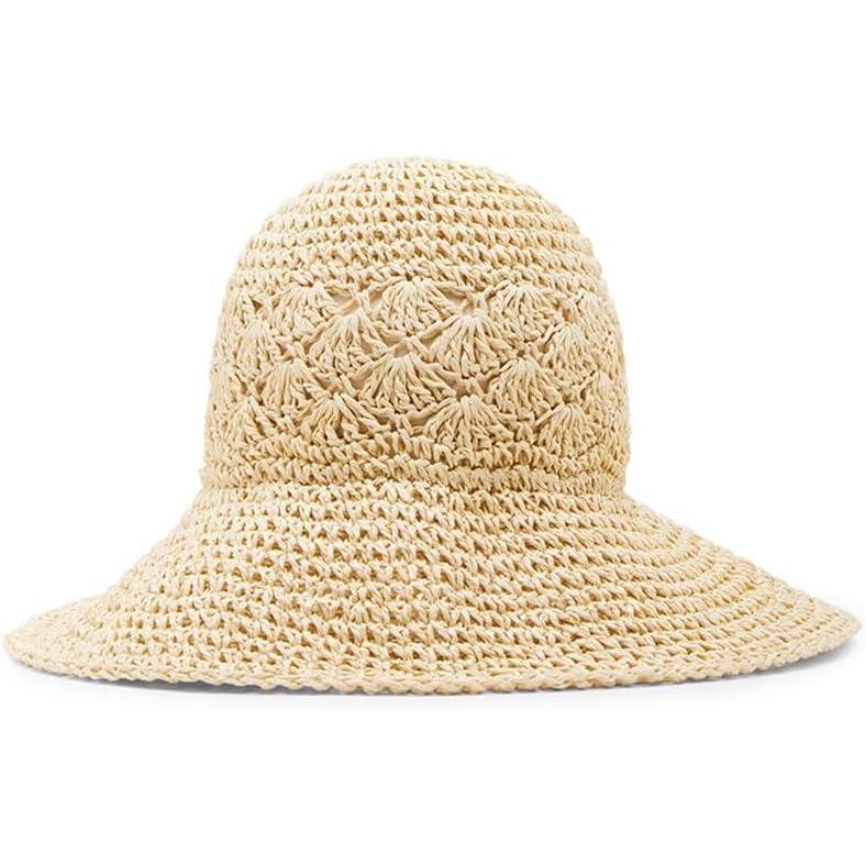 imageAnne Klein Womens Classic Open Weave Cloch HatLight Tan