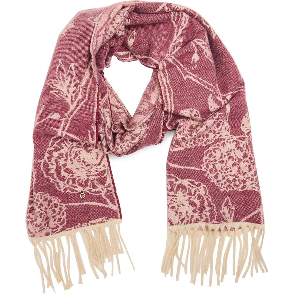 imageAnne Klein womens Tonal Floral ScarfWine