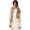 Anne Klein womens Tonal Floral Scarf(Sepia)