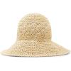 Anne Klein Women’s Classic Open Weave Cloch Hat(Light Tan)