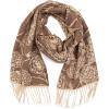 Anne Klein womens Tonal Floral Scarf(Sepia)