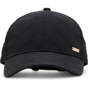Anne Klein Womens Anne Klein Classic Quilted Baseball Hat(Black)