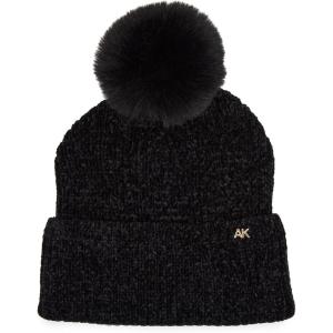 Anne Klein Womens Chenille Beanie(Black)