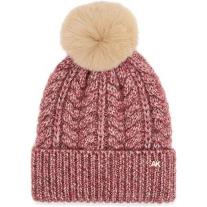 Anne Klein Womens Getaway Cable Beanie(Merlot)