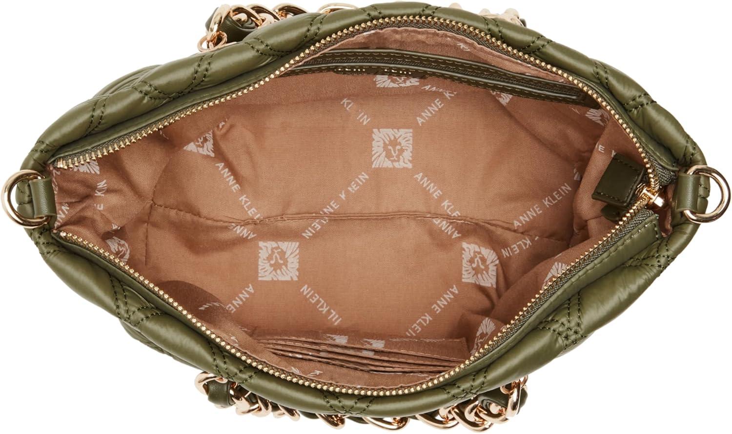 imageAnne Klein Quilted Nylon Small Tote with Convertible Strap